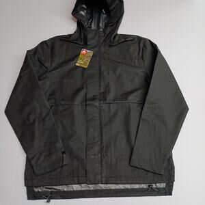 Ozark Trail Rain Jacket Men's Size M Black Waterproof Hood